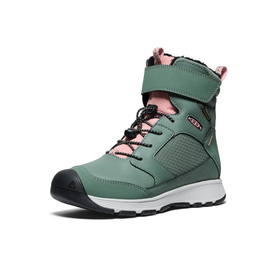 Keen Big Kids' Skua Waterproof Winter Boot Dark Forest/Rose Elegance