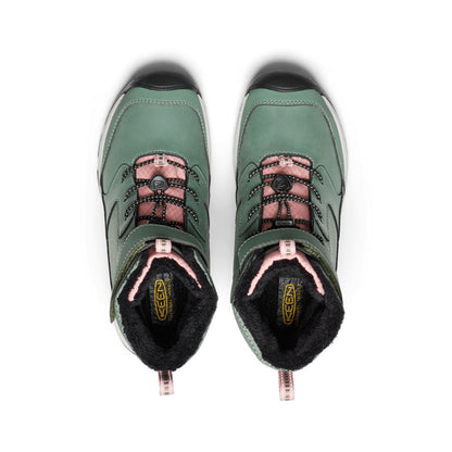 Keen Big Kids' Skua Waterproof Winter Boot Dark Forest/Rose Elegance