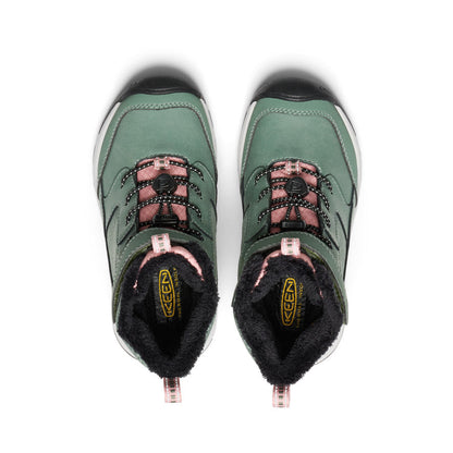 Keen Little Kids' Skua Waterproof Winter Boot Dark Forest/Rose Elegance