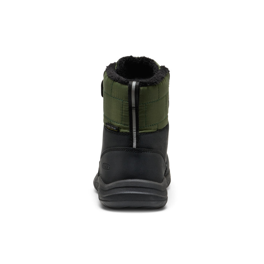 Keen Little Kids' Kanibou Waterproof Winter Boot Black/Bronze Green