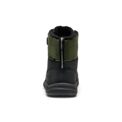Keen Little Kids' Kanibou Waterproof Winter Boot Black/Bronze Green