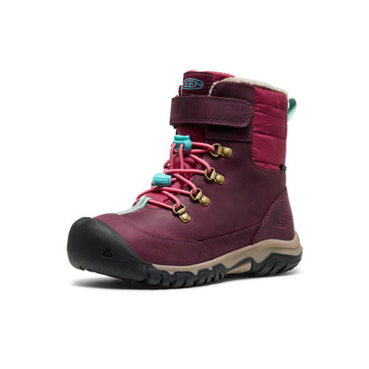 Keen Big Kids' Kanibou Waterproof Winter Boot Fig/Pink Lemonade