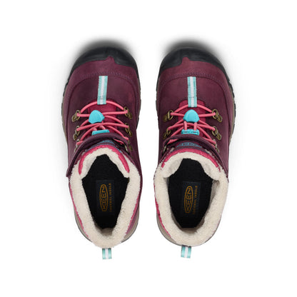 Keen Big Kids' Kanibou Waterproof Winter Boot Fig/Pink Lemonade