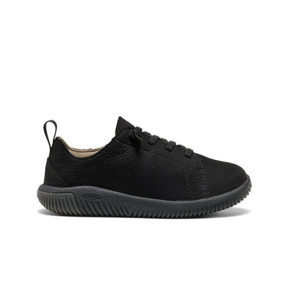 Keen Little Kids' KNX Leather Sneaker Triple Black