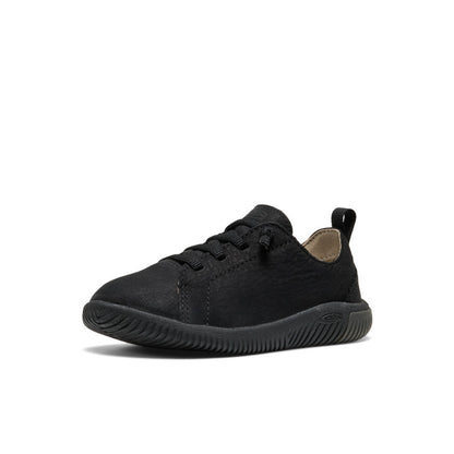 Keen Little Kids' KNX Leather Sneaker Triple Black