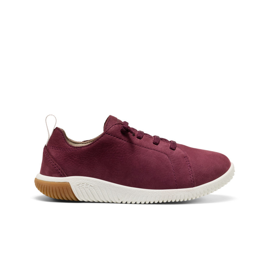 Keen Big Kids' KNX Leather Sneaker Fig/Star White