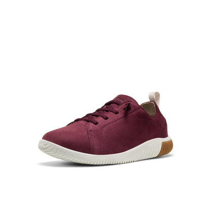 Keen Big Kids' KNX Leather Sneaker Fig/Star White