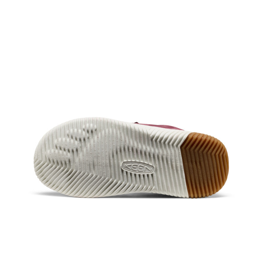 Keen Big Kids' KNX Leather Sneaker Fig/Star White