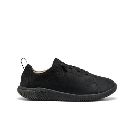 Keen Big Kids' KNX Leather Sneaker Triple Black
