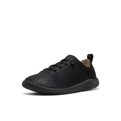 Keen Big Kids' KNX Leather Sneaker Triple Black
