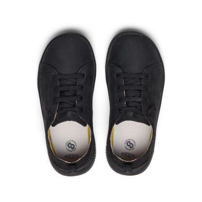 Keen Big Kids' KNX Leather Sneaker Triple Black