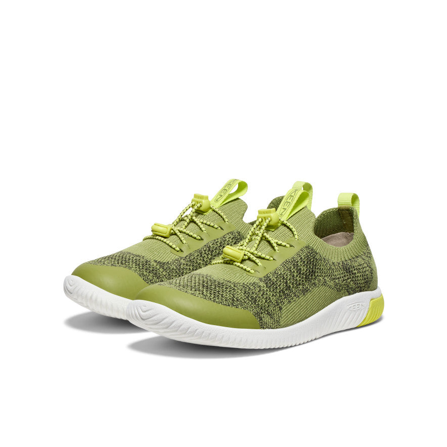 Keen Big Kids' KNX Knit Sneaker Iguana/Evening Primrose