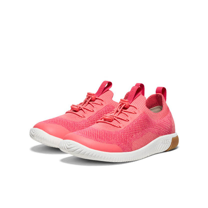 Keen Big Kids' KNX Knit Sneaker Dubarry/Star White