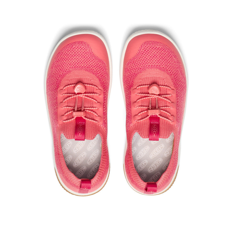 Keen Big Kids' KNX Knit Sneaker Dubarry/Star White