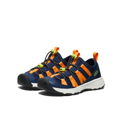 Keen Little Kids' Motozoa Sneaker Naval Academy/Bright Marigold