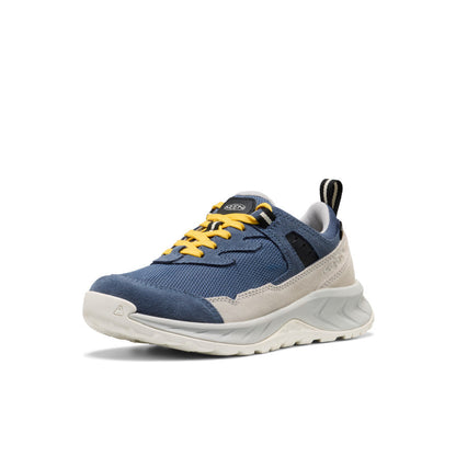 Keen Big Kids' Hightrail Waterproof Hiking Shoe Vintage Indigo/Alloy