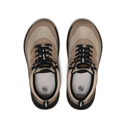 Keen Big Kids' Hightrail Waterproof Hiking Shoe Brindle/Oak Buff