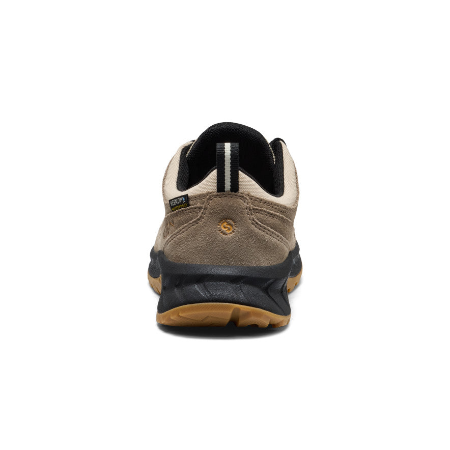 Keen Big Kids' Hightrail Waterproof Hiking Shoe Brindle/Oak Buff