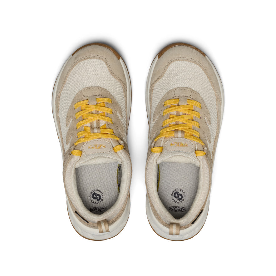 Keen Big Kids' Hightrail Waterproof Hiking Shoe Birch/Daffodil