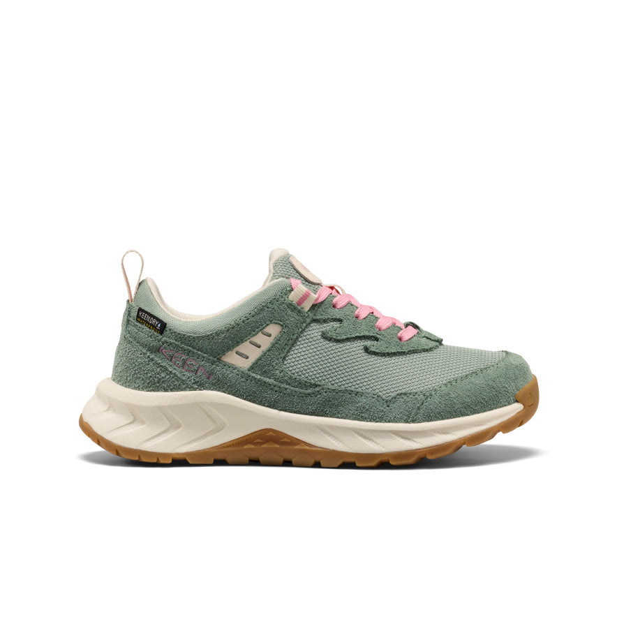 Keen Big Kids' Hightrail Waterproof Hiking Shoe Lily Pad/Cashmere Rose