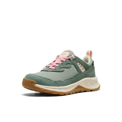 Keen Big Kids' Hightrail Waterproof Hiking Shoe Lily Pad/Cashmere Rose