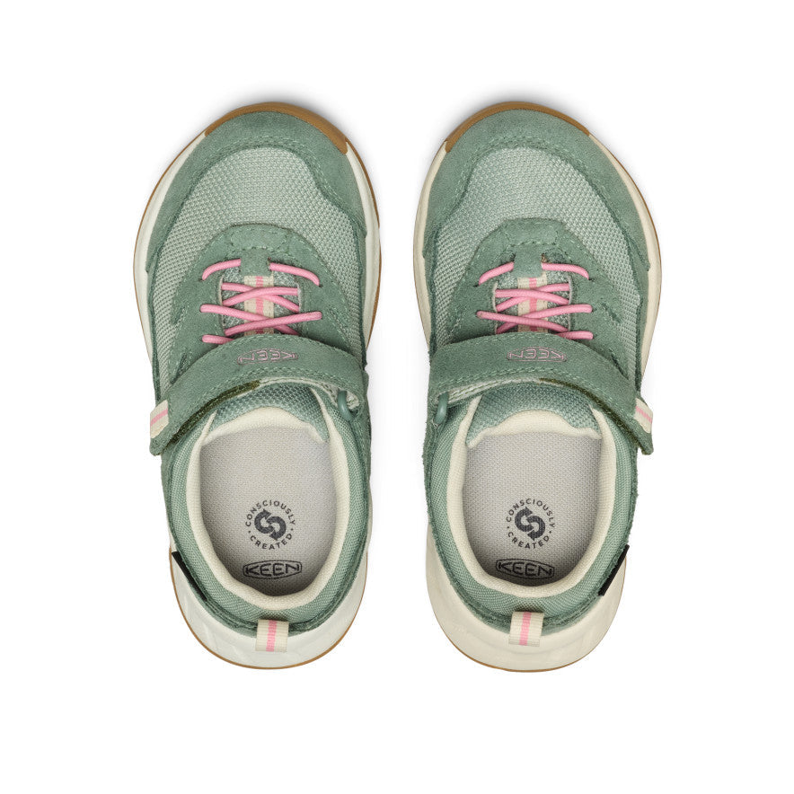 Keen Little Kids' Hightrail Waterproof Hiking Shoe Lily Pad/Cashmere Rose
