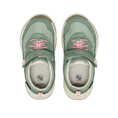 Keen Little Kids' Hightrail Waterproof Hiking Shoe Lily Pad/Cashmere Rose