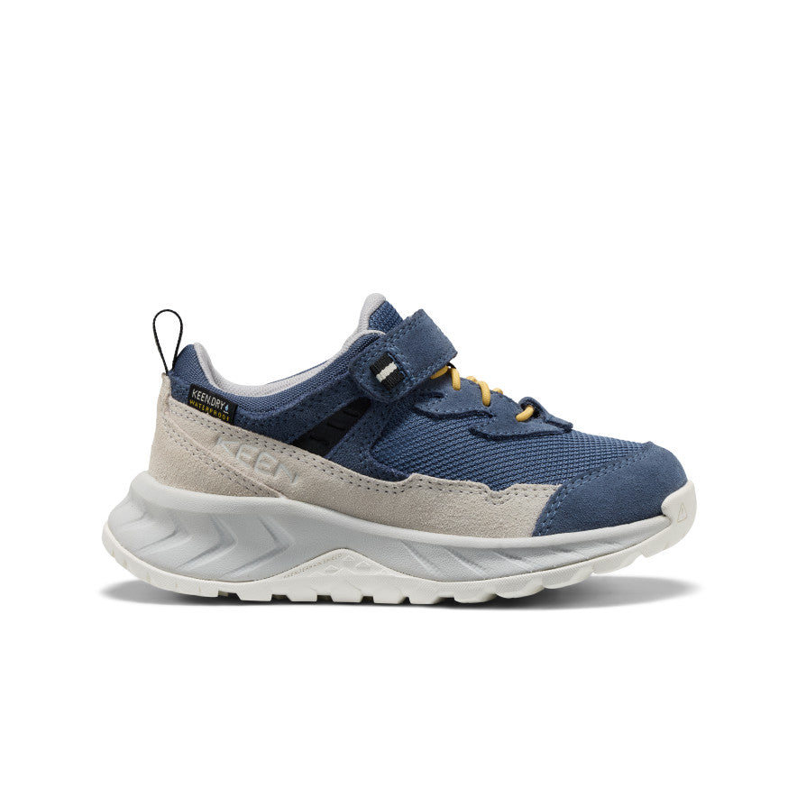 Keen Little Kids' Hightrail Waterproof Hiking Shoe Vintage Indigo/Alloy