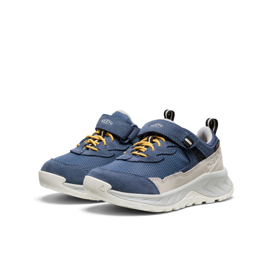 Keen Little Kids' Hightrail Waterproof Hiking Shoe Vintage Indigo/Alloy