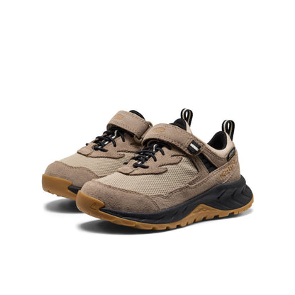 Keen Little Kids' Hightrail Waterproof Hiking Shoe Brindle/Oak Buff