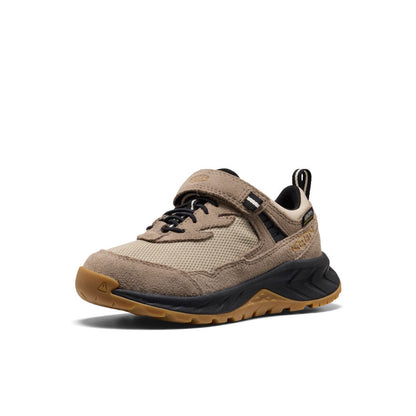 Keen Little Kids' Hightrail Waterproof Hiking Shoe Brindle/Oak Buff