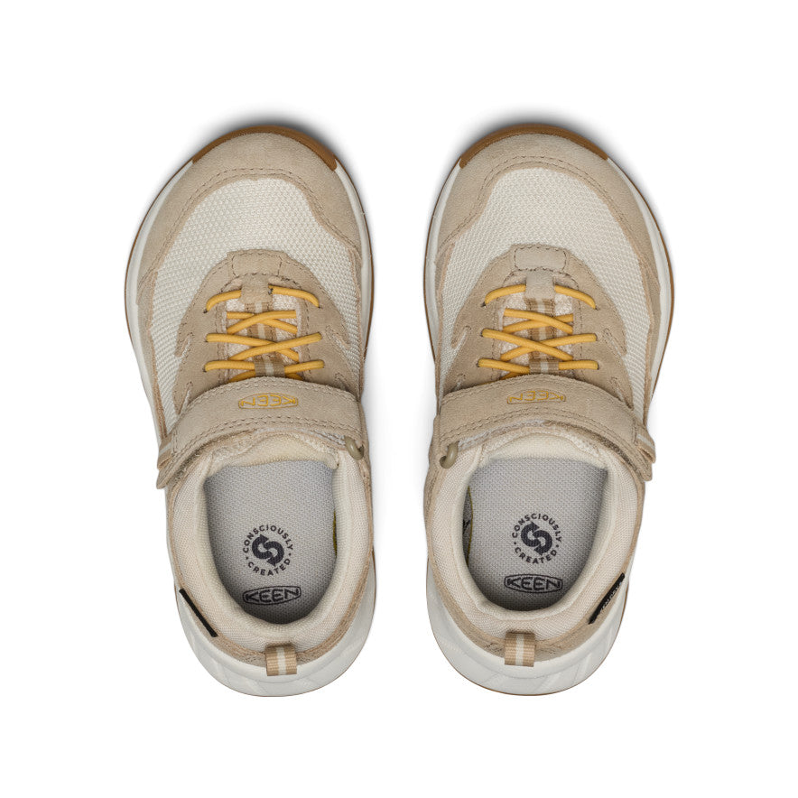 Keen Little Kids' Hightrail Waterproof Hiking Shoe Birch/Daffodil