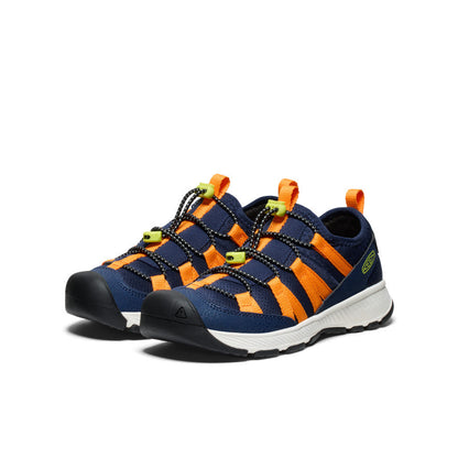 Keen Big Kids' Motozoa Sneaker Naval Academy/Bright Marigold