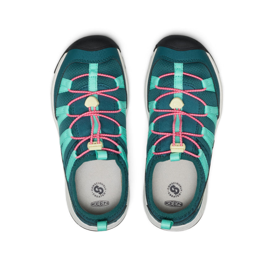 Keen Big Kids' Motozoa Sneaker Mediterranea/Pink Lemonade
