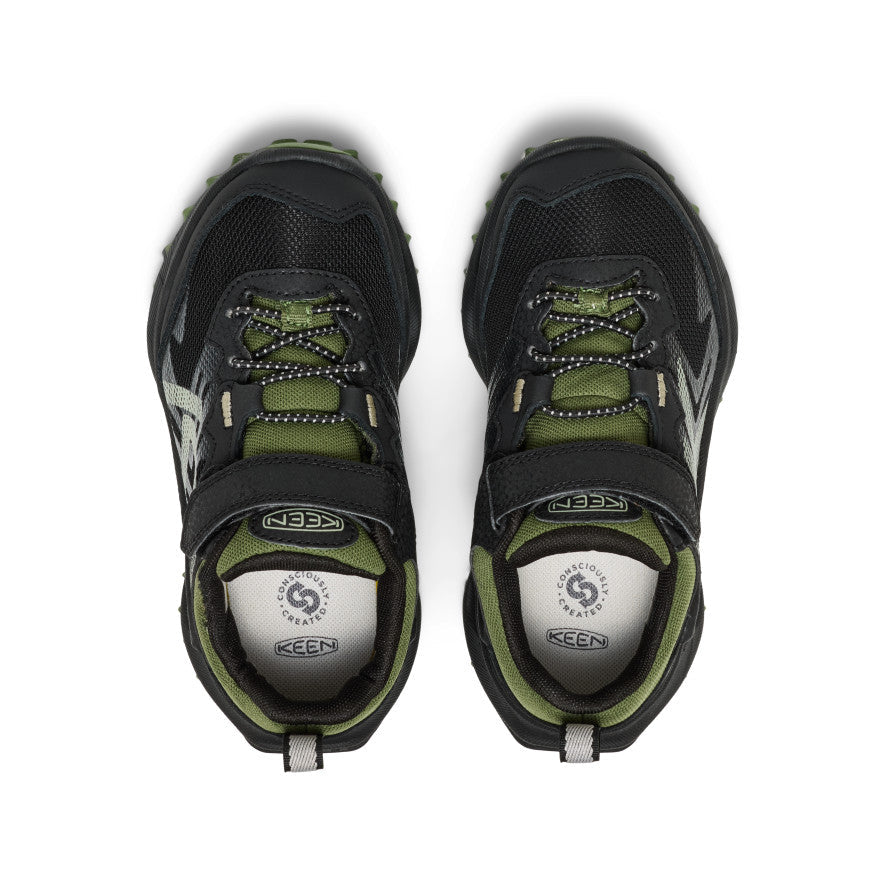 Keen Little Kids' Zionic Waterproof Shoe Black/Bronze Green