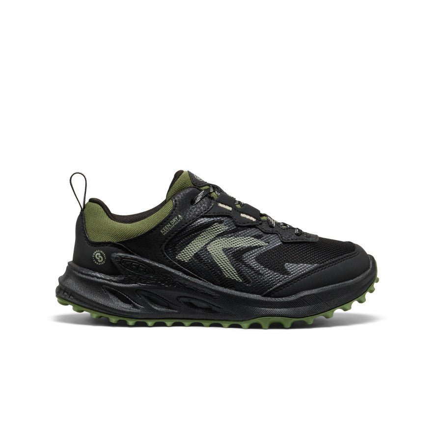 Keen Big Kids' Zionic Waterproof Shoe Black/Bronze Green