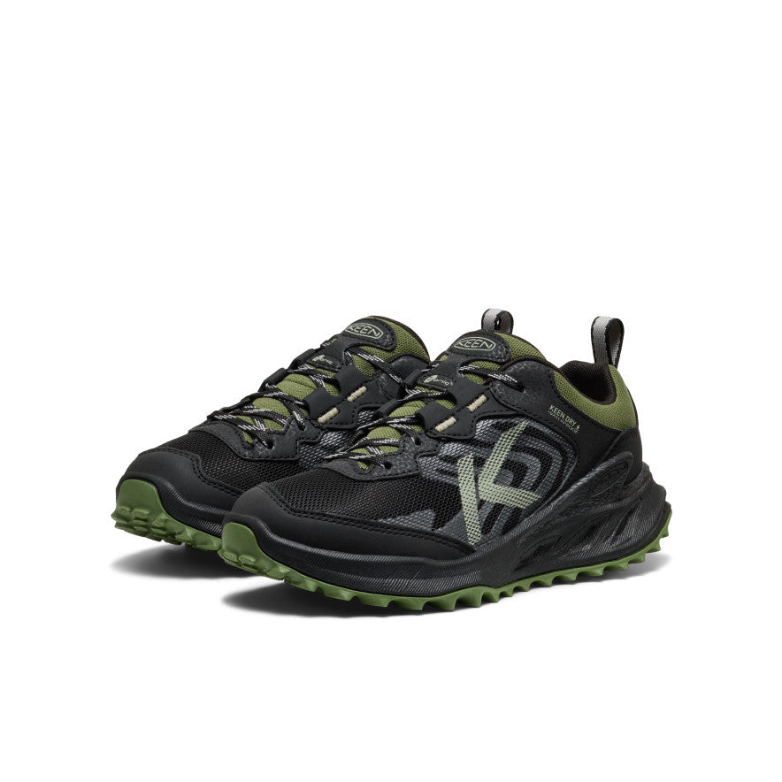 Keen Big Kids' Zionic Waterproof Shoe Black/Bronze Green