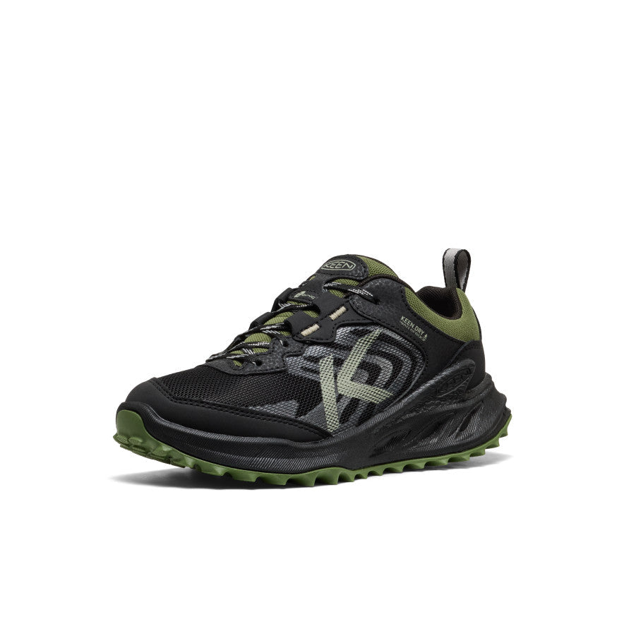 Keen Big Kids' Zionic Waterproof Shoe Black/Bronze Green