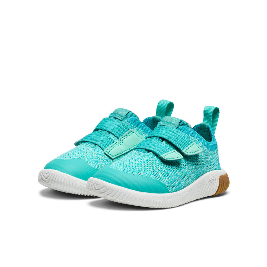 Keen Toddlers' KNX Knit Double Strap Bright Aqua/Cabbage