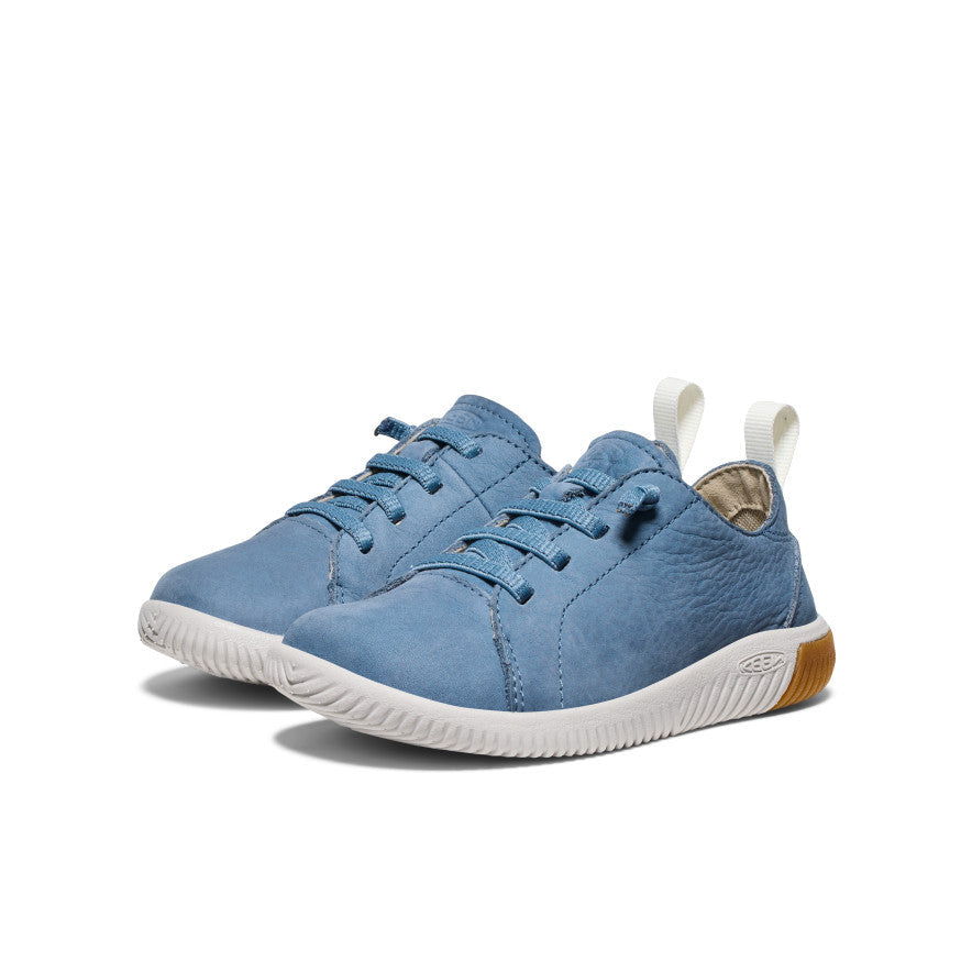 Keen Little Kids' KNX Leather Sneaker Coronet Blue/Vapor