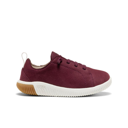 Keen Little Kids' KNX Leather Sneaker Fig/Star White