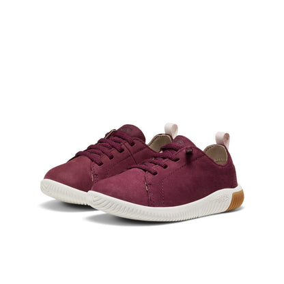 Keen Little Kids' KNX Leather Sneaker Fig/Star White