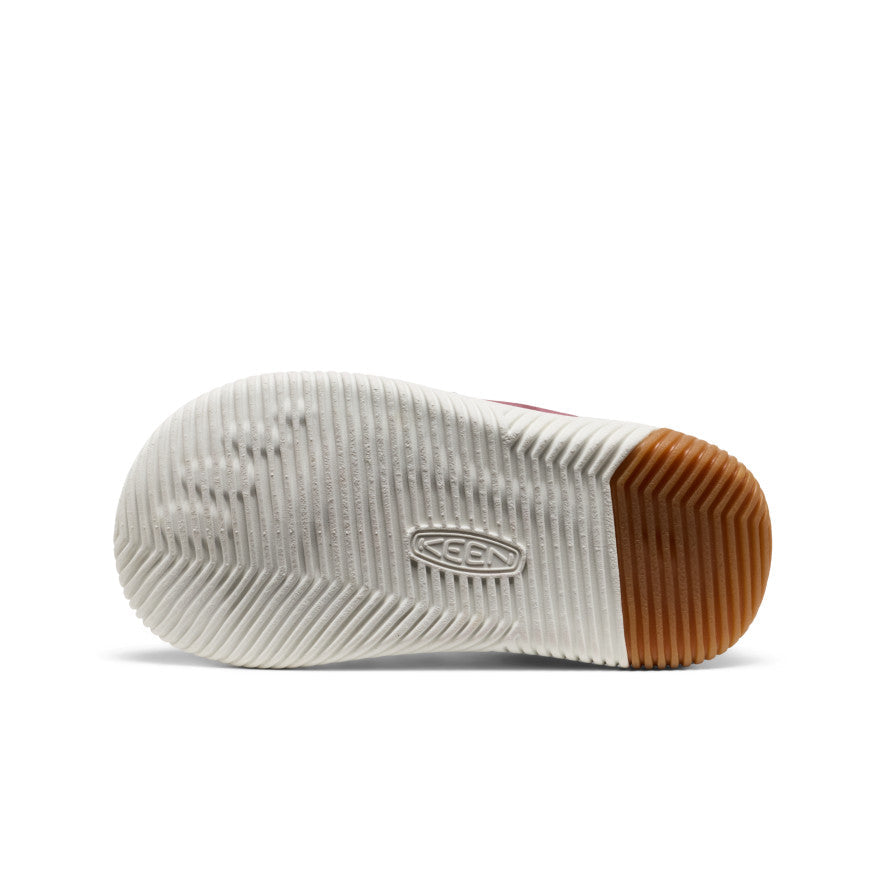 Keen Little Kids' KNX Leather Sneaker Fig/Star White