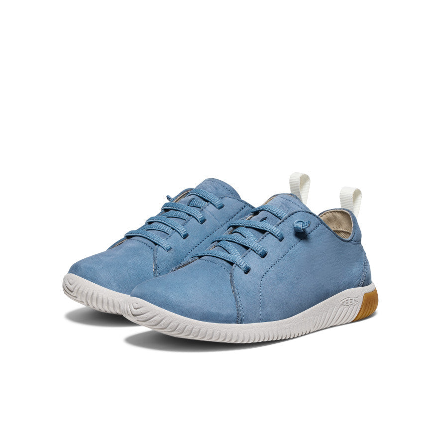 Keen Big Kids' KNX Leather Sneaker Coronet Blue/Vapor