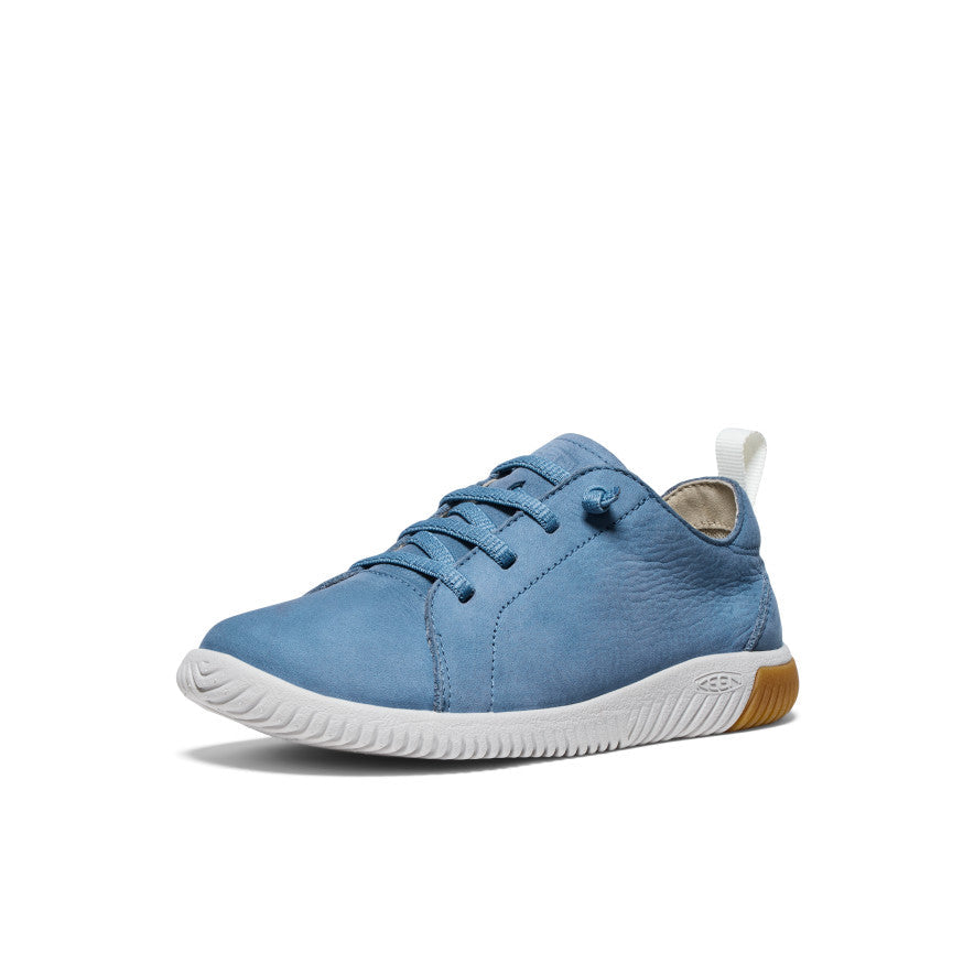 Keen Big Kids' KNX Leather Sneaker Coronet Blue/Vapor