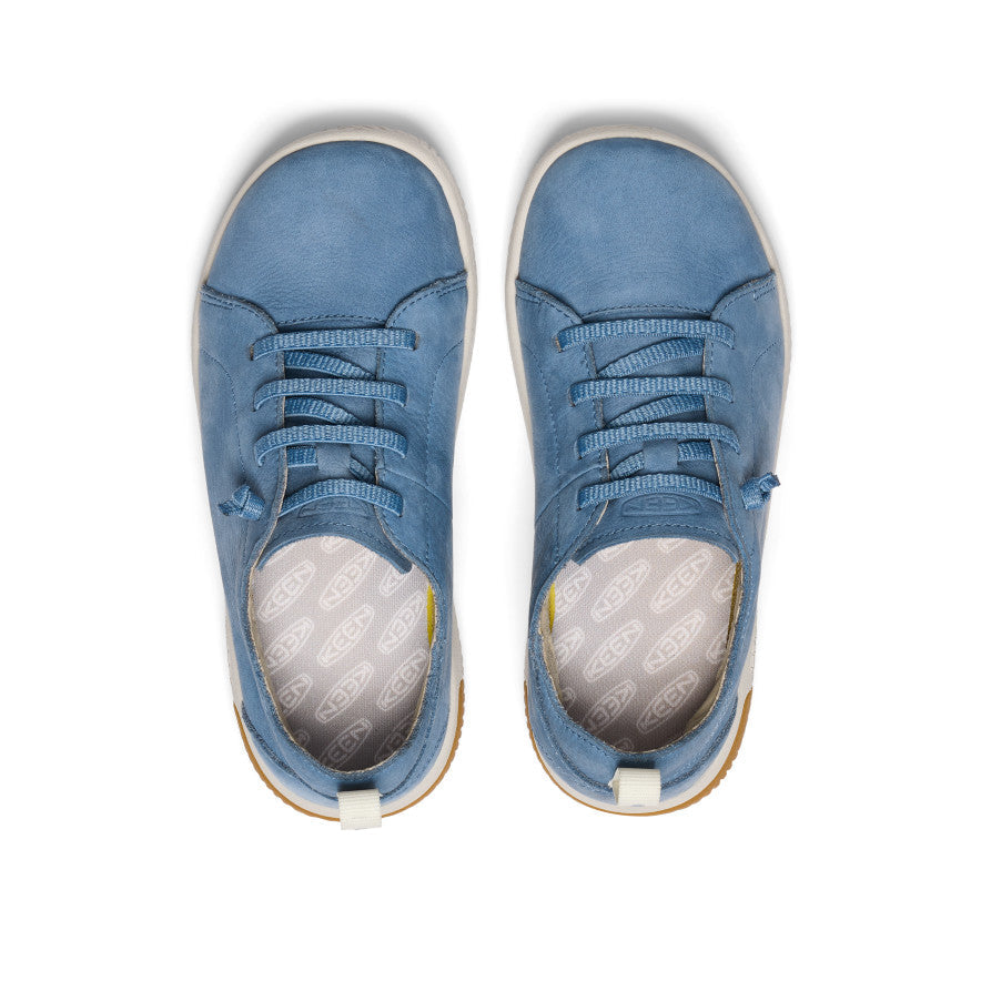 Keen Big Kids' KNX Leather Sneaker Coronet Blue/Vapor