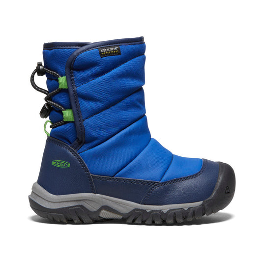 Keen Little Kids' Puffrider Waterproof Winter Boot Naval Academy/Surf