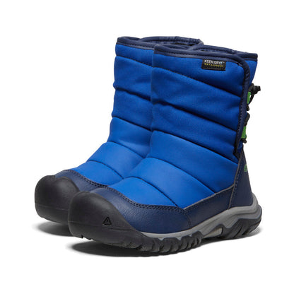 Keen Little Kids' Puffrider Waterproof Winter Boot Naval Academy/Surf