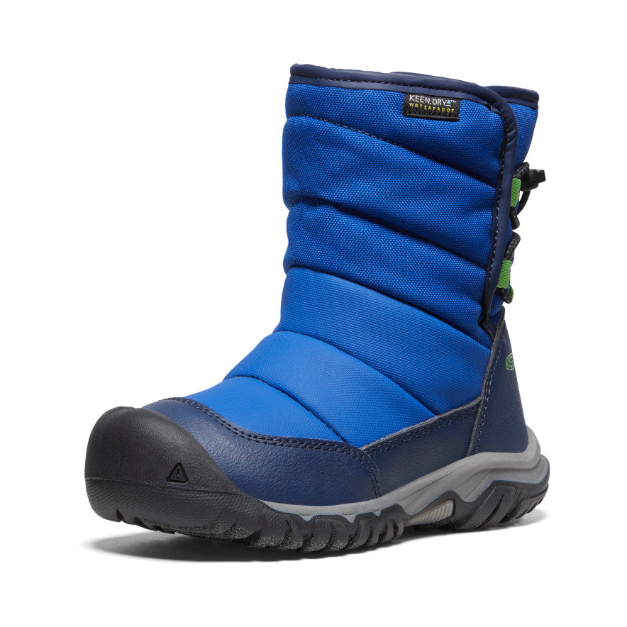 Keen Little Kids' Puffrider Waterproof Winter Boot Naval Academy/Surf