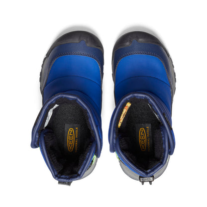Keen Little Kids' Puffrider Waterproof Winter Boot Naval Academy/Surf